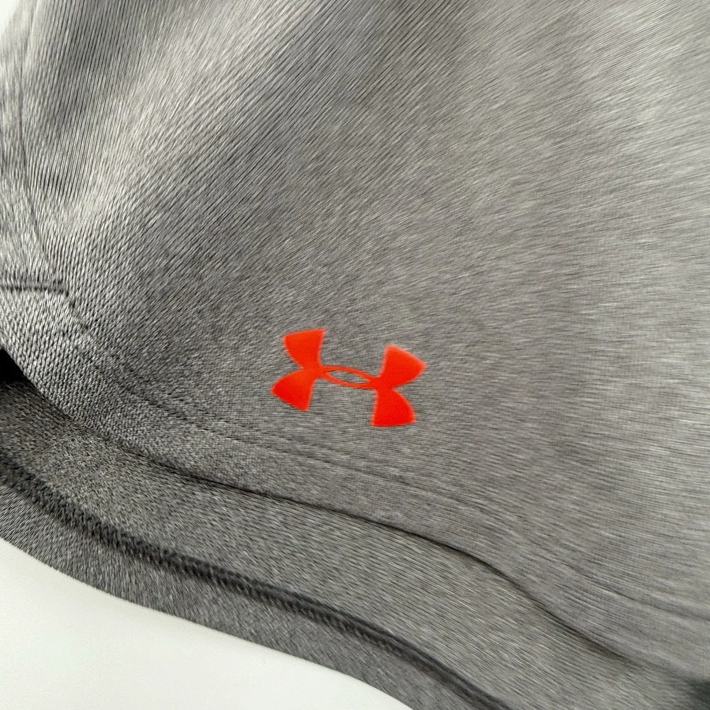 Under‎ Armour Shorts Womens Small Loose Fit Gray Orange Running Activewear Gym